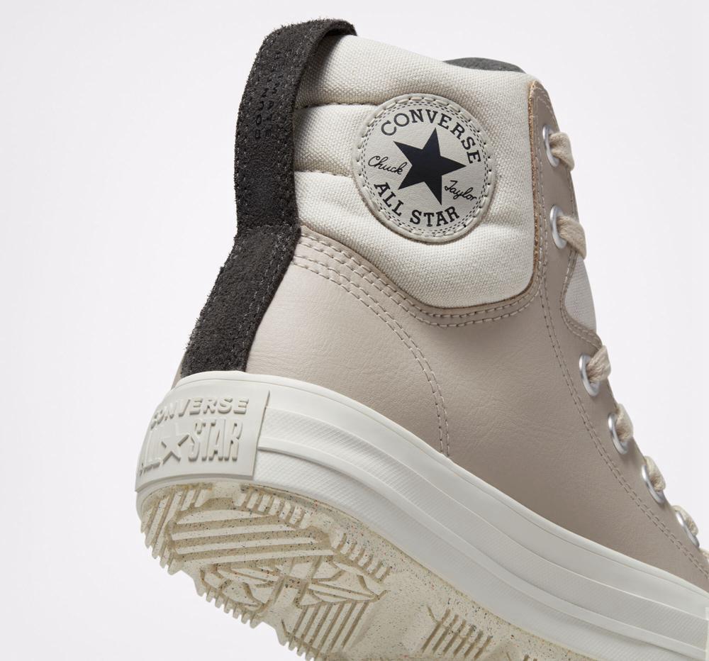 Papyrus / Light Bone / Iron Grey Converse Chuck Taylor All Star Berkshire Boot Counter Climate Big Kids Boys' High Tops  US |  41703-PDHN