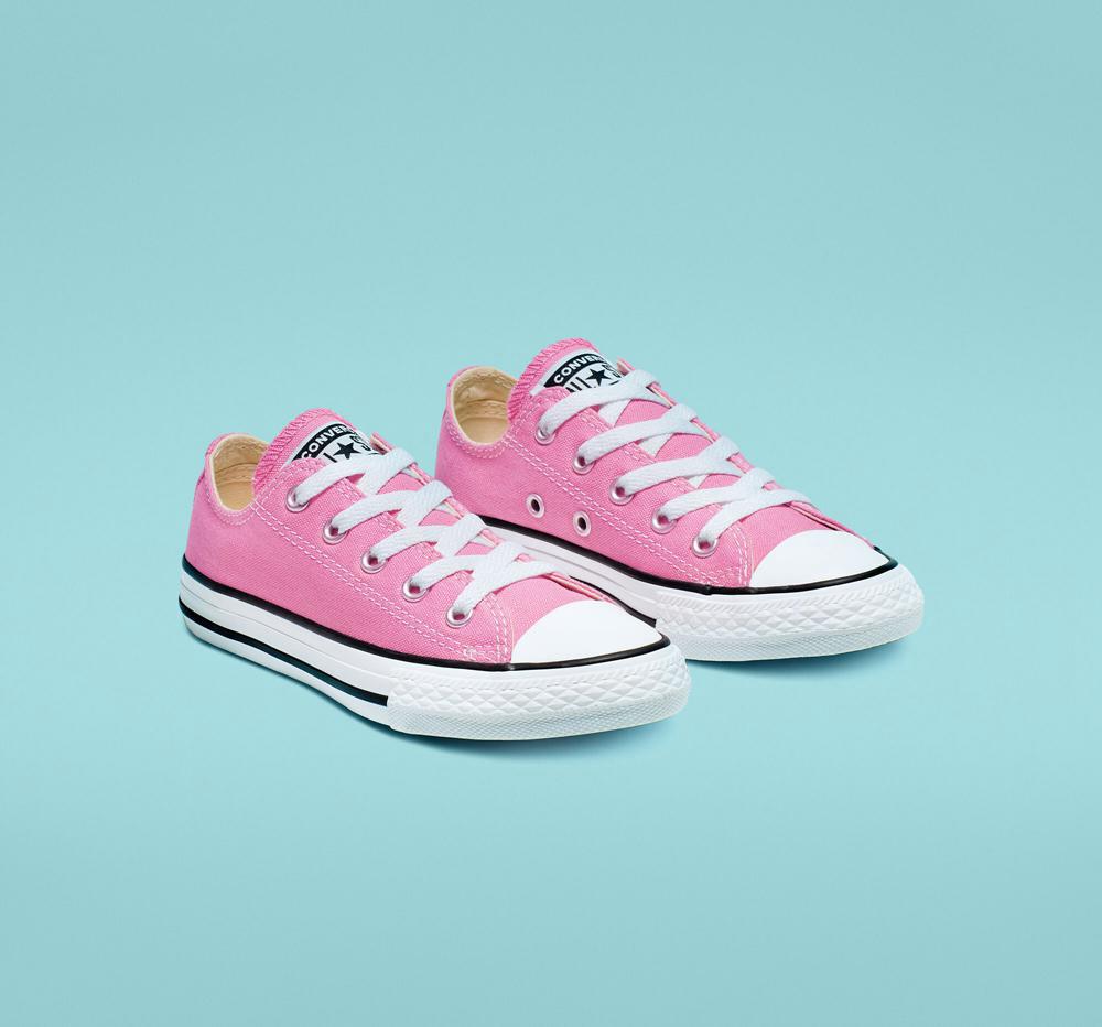 Pink Converse Chuck Taylor All Star Classic Little Kids Girls' Low Tops  US |  15324-XVUZ