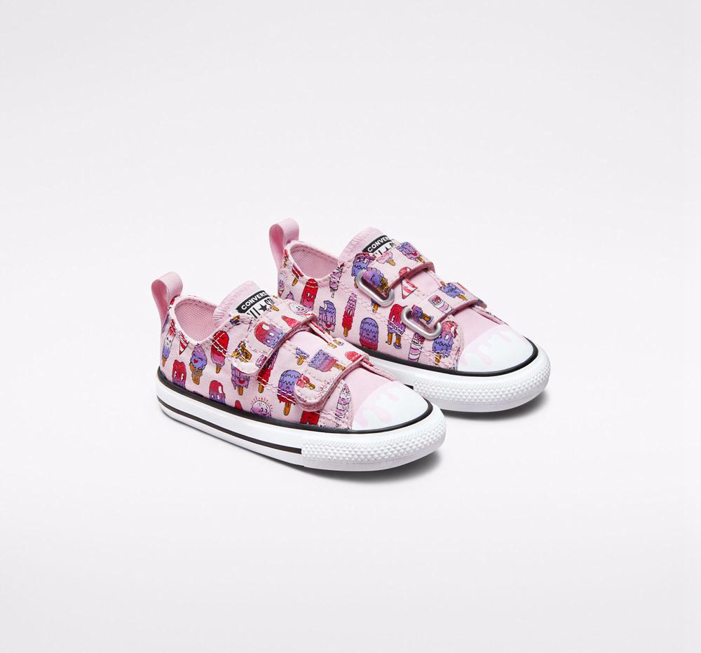 Pink Foam / Prime Pink Converse Chuck Taylor All Star Easy On Frozen Treats Toddler Girls' Low Tops  US |  62791-TBQX