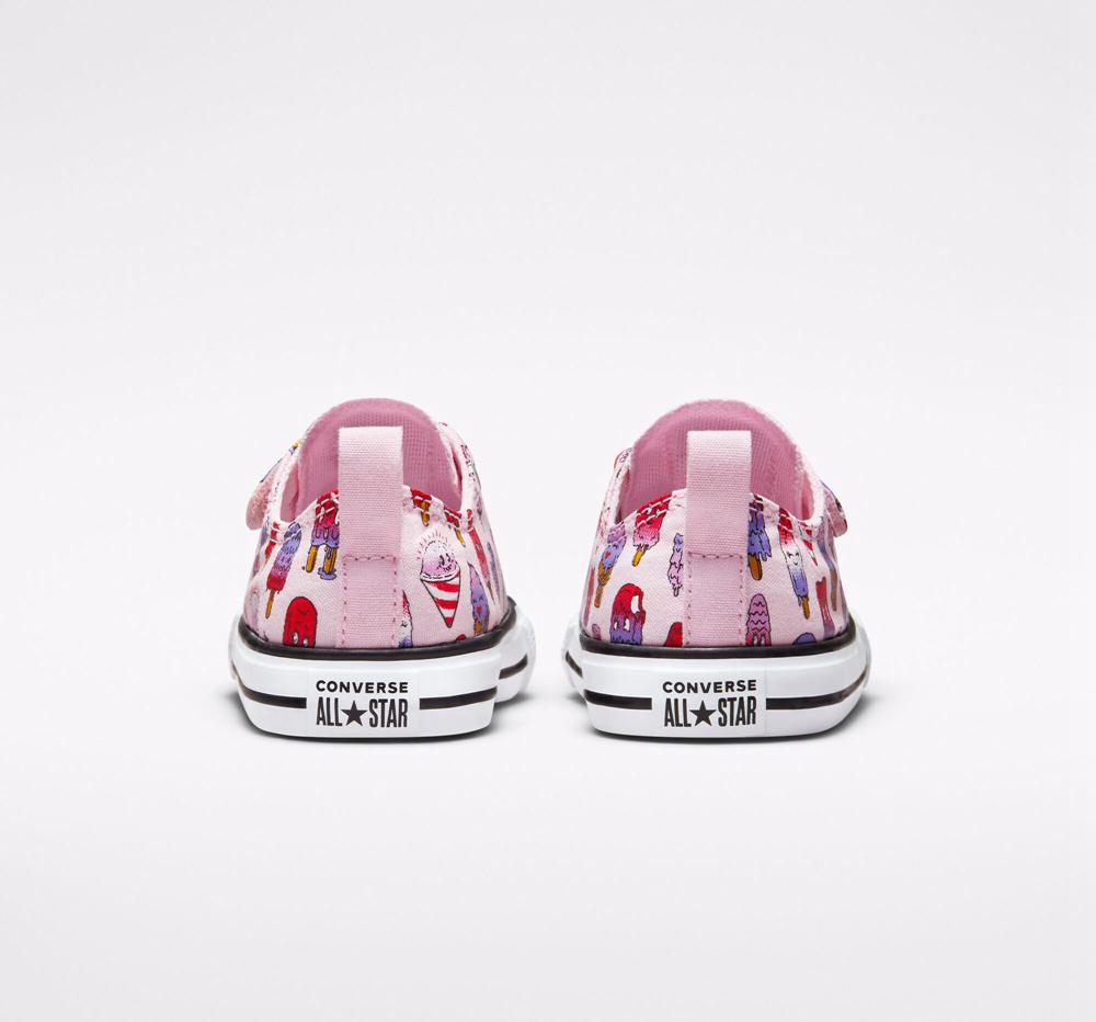 Pink Foam / Prime Pink Converse Chuck Taylor All Star Easy On Frozen Treats Toddler Girls' Low Tops  US |  62791-TBQX