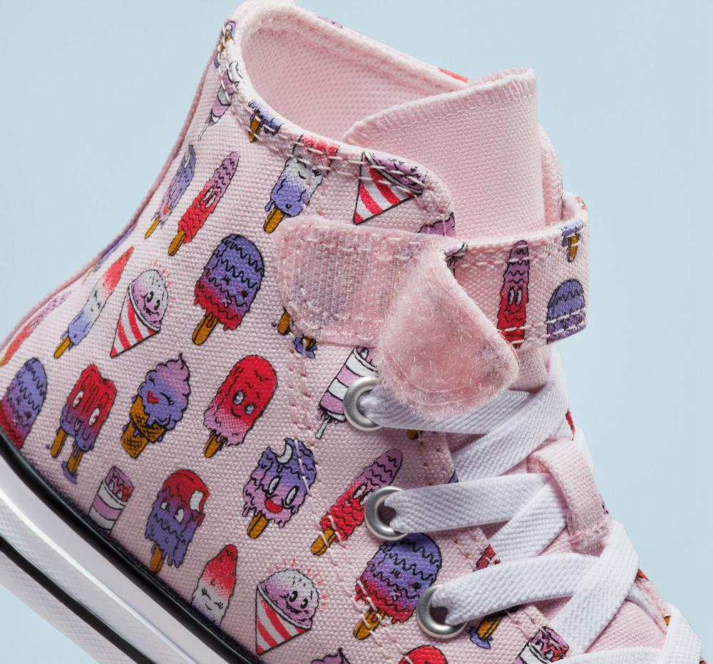 Pink Foam / Prime Pink Converse Chuck Taylor All Star Easy On Frozen Treats Little Kids Boys' High Tops  US |  73492-UARH