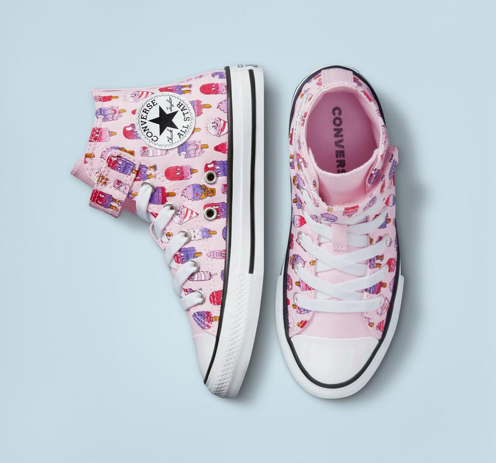 Pink Foam / Prime Pink Converse Chuck Taylor All Star Easy On Frozen Treats Little Kids Girls' High Tops  US |  92670-EHAT