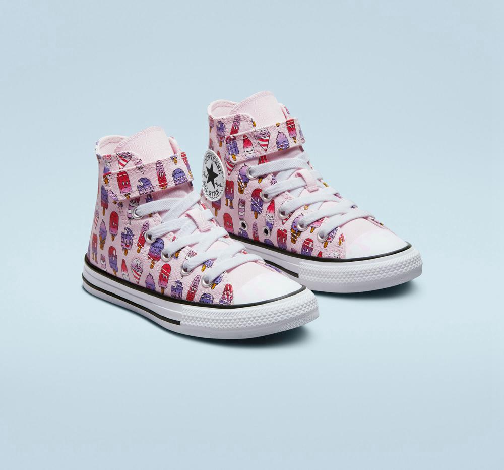 Pink Foam / Prime Pink Converse Chuck Taylor All Star Easy On Frozen Treats Little Kids Girls' High Tops  US |  92670-EHAT