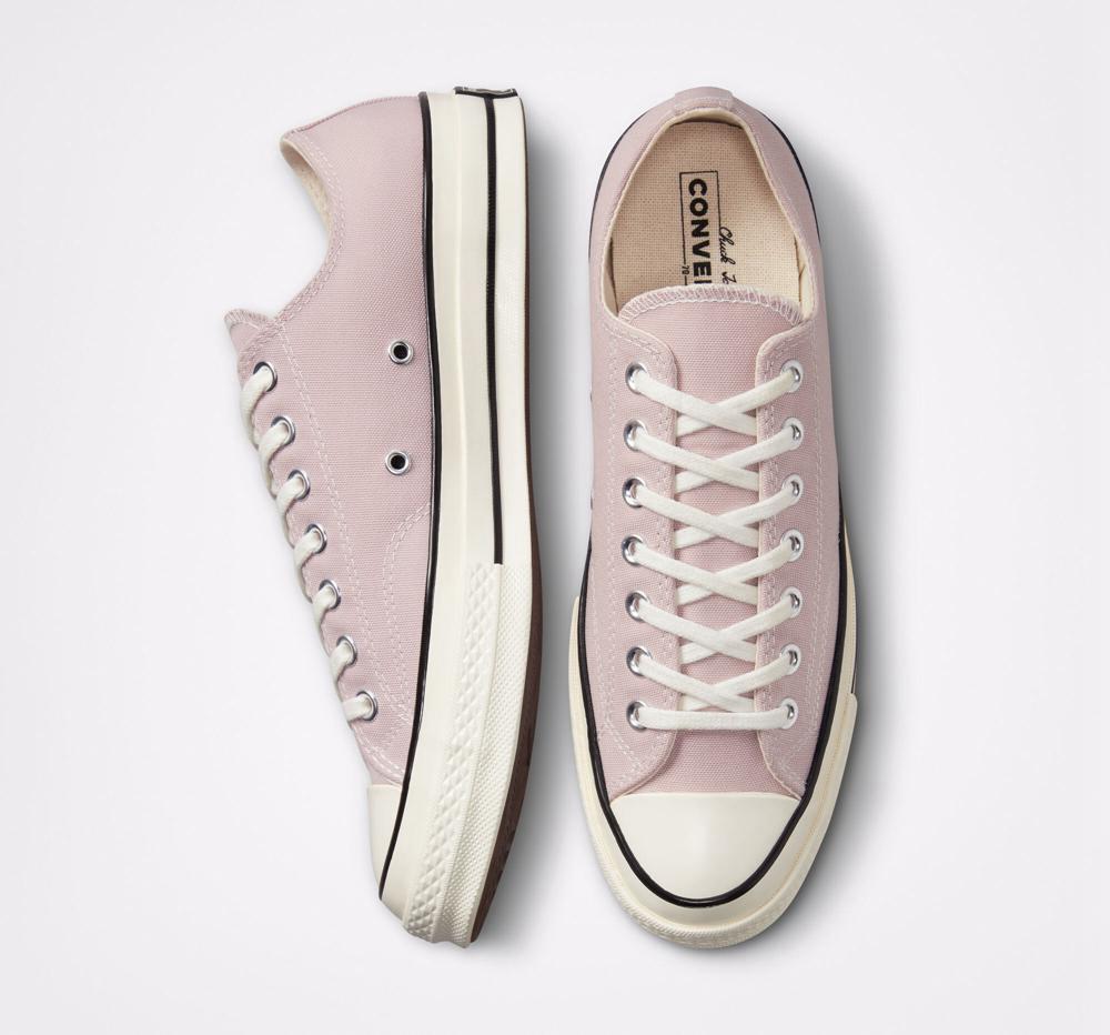 Pink Stone Mauve / Egret / Black Converse Chuck 70 Canvas Unisex Women's Low Tops  US |  24709-WMHJ