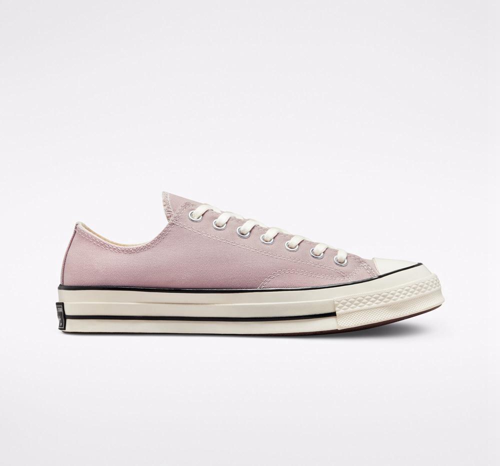 Pink Stone Mauve / Egret / Black Converse Chuck 70 Canvas Unisex Women\'s Low Tops  US |  24709-WMHJ