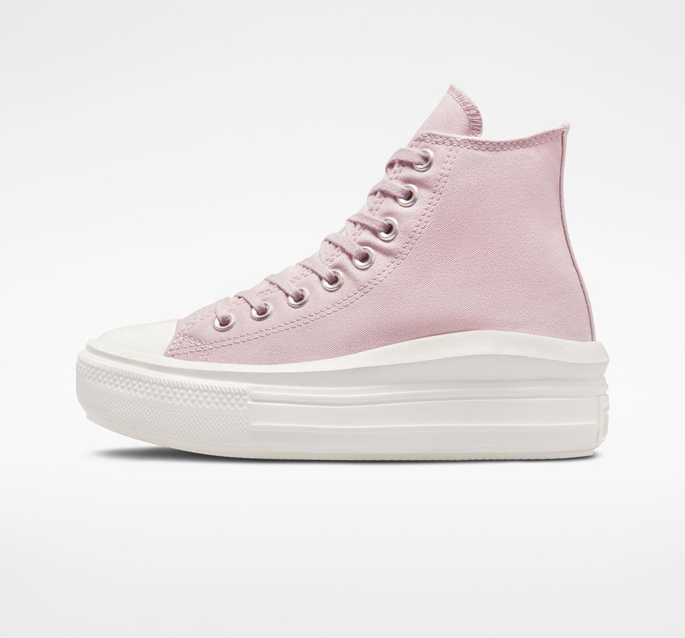 Pink Stone Mauve / Egret / Lemon Drop Converse Chuck Taylor All Star Move Platform Women's High Tops  US |  20415-QSDE