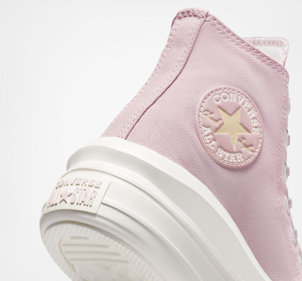 Pink Stone Mauve / Egret / Lemon Drop Converse Chuck Taylor All Star Move Platform Women's High Tops  US |  20415-QSDE