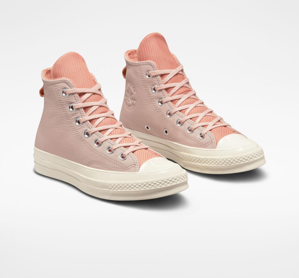 Pink Stone Mauve / Terra Blush / Egret Converse Chuck 70 Counter Climate Unisex Women's High Tops  US |  28069-QWIN