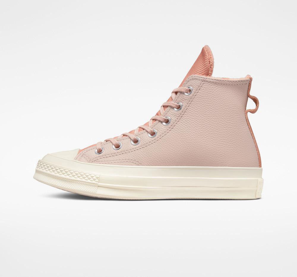 Pink Stone Mauve / Terra Blush / Egret Converse Chuck 70 Counter Climate Unisex Men's High Tops  US |  82794-AJOQ