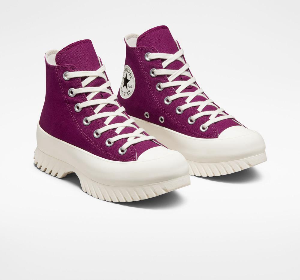 Purple Mystic Orchid / Black / Egret Converse Chuck Taylor All Star Lugged 2.0 Unisex Women's High Tops  US |  79042-TNLK