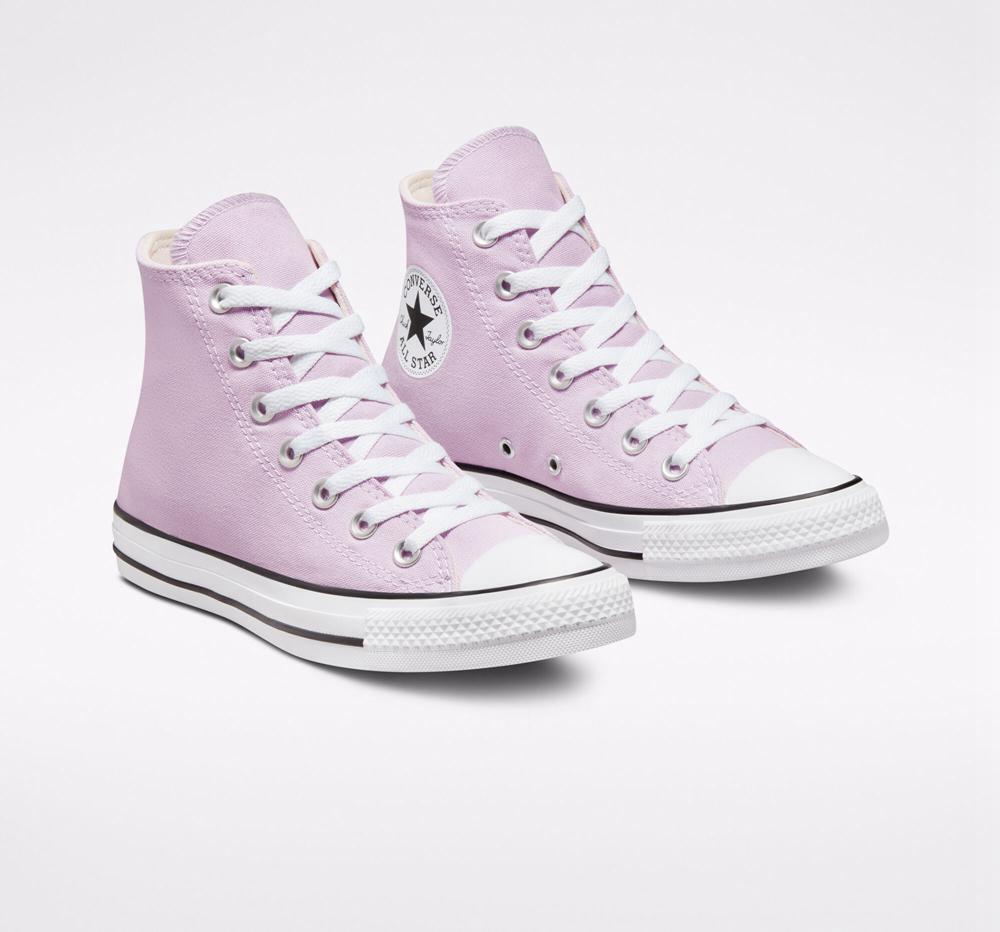 Purple Pale Amethyst Converse Chuck Taylor All Star Seasonal Color Unisex Men's High Tops  US |  07563-LJSQ