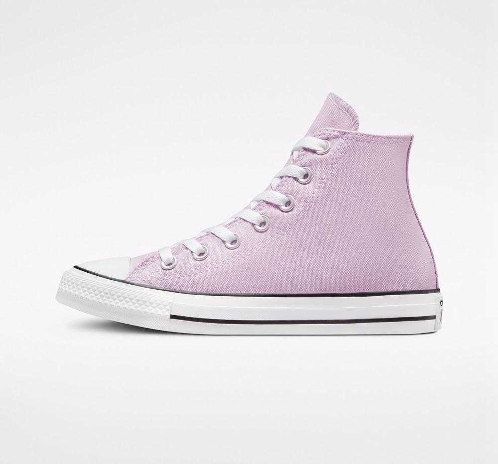 Purple Pale Amethyst Converse Chuck Taylor All Star Seasonal Color Unisex Men's High Tops  US |  98517-XHRE