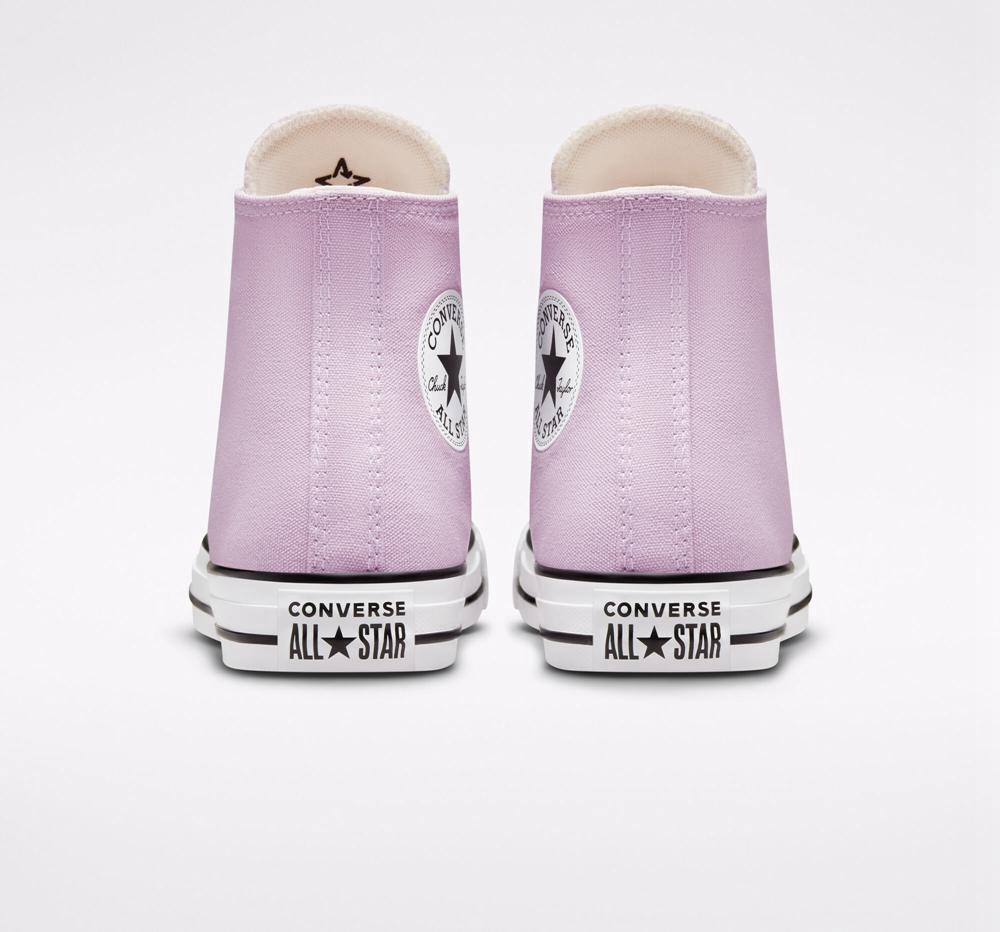 Purple Pale Amethyst Converse Chuck Taylor All Star Seasonal Color Unisex Men's High Tops  US |  98517-XHRE