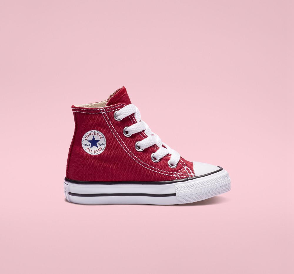 Red Converse Chuck Taylor All Star Classic Toddler Girls\' High Tops  US |  39064-CGUN