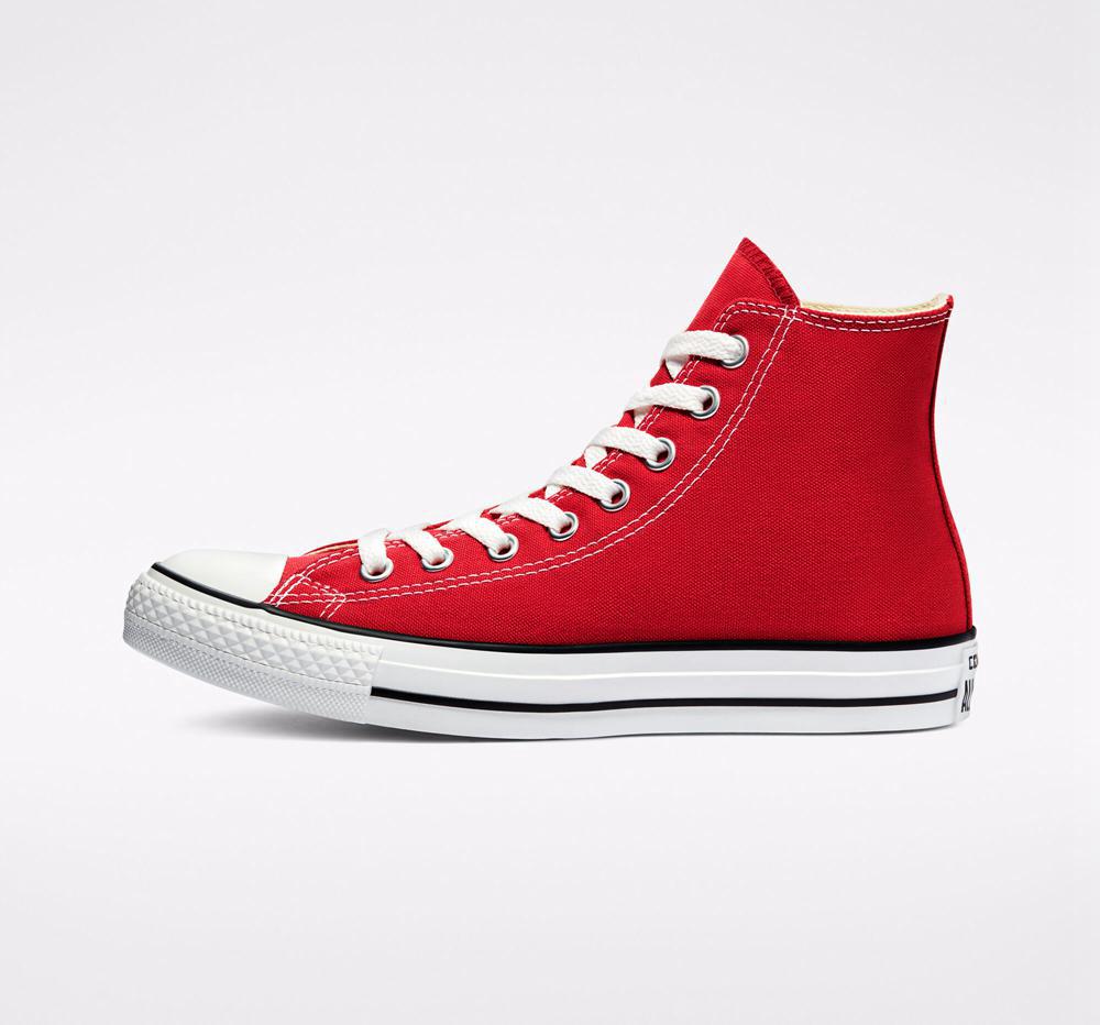 Red Converse Chuck Taylor All Star Classic Unisex Women's High Tops  US |  42783-KQCJ