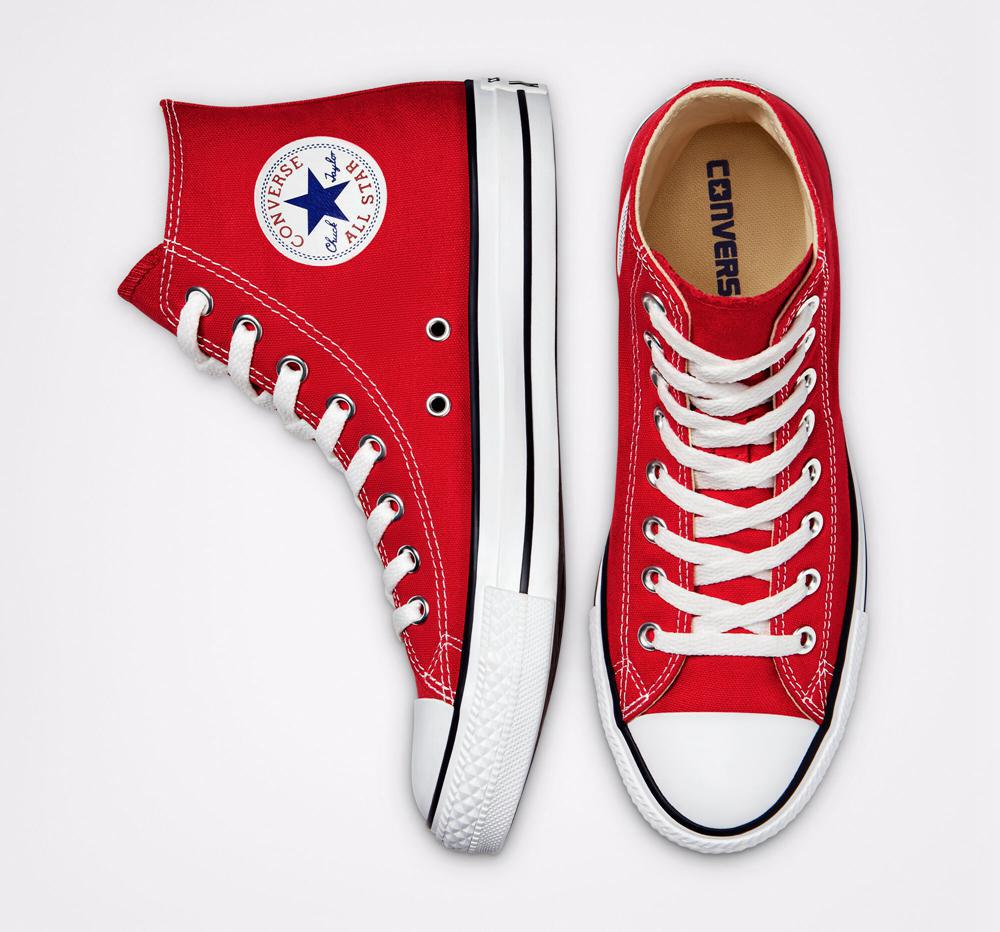 Red Converse Chuck Taylor All Star Classic Unisex Women's High Tops  US |  42783-KQCJ