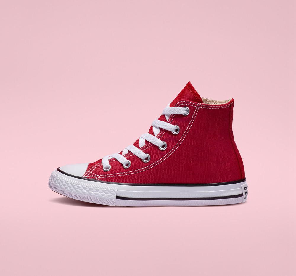 Red Converse Chuck Taylor All Star Classic Little Kids Boys' High Tops  US |  50816-STOV