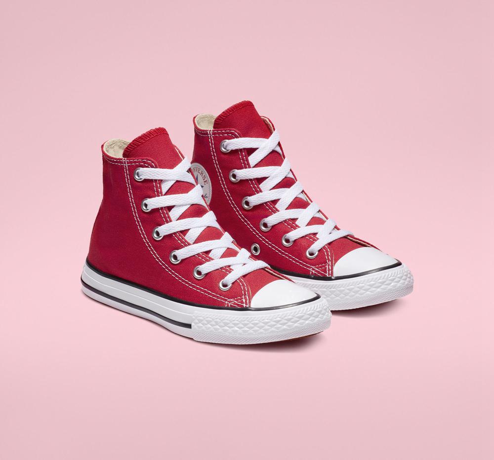 Red Converse Chuck Taylor All Star Classic Little Kids Boys' High Tops  US |  50816-STOV