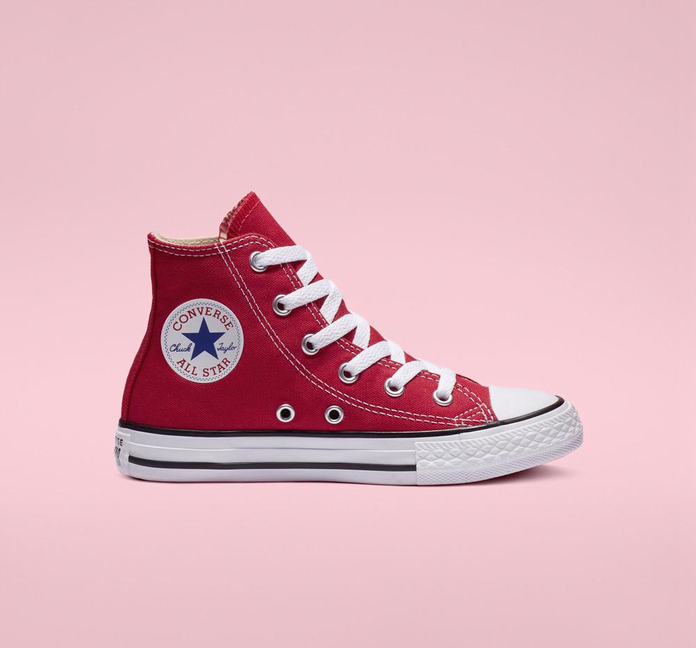 Red Converse Chuck Taylor All Star Classic Little Kids Boys\' High Tops  US |  50816-STOV