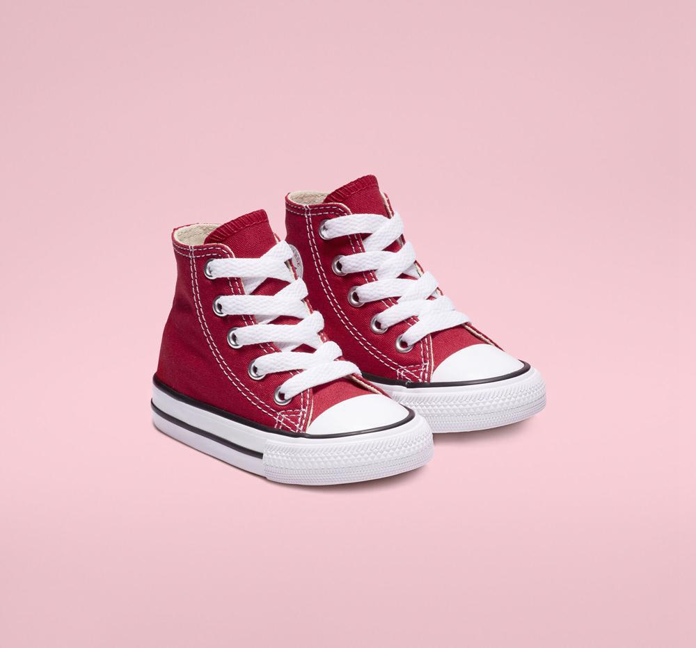 Red Converse Chuck Taylor All Star Classic Toddler Boys' High Tops  US |  80219-WLIX