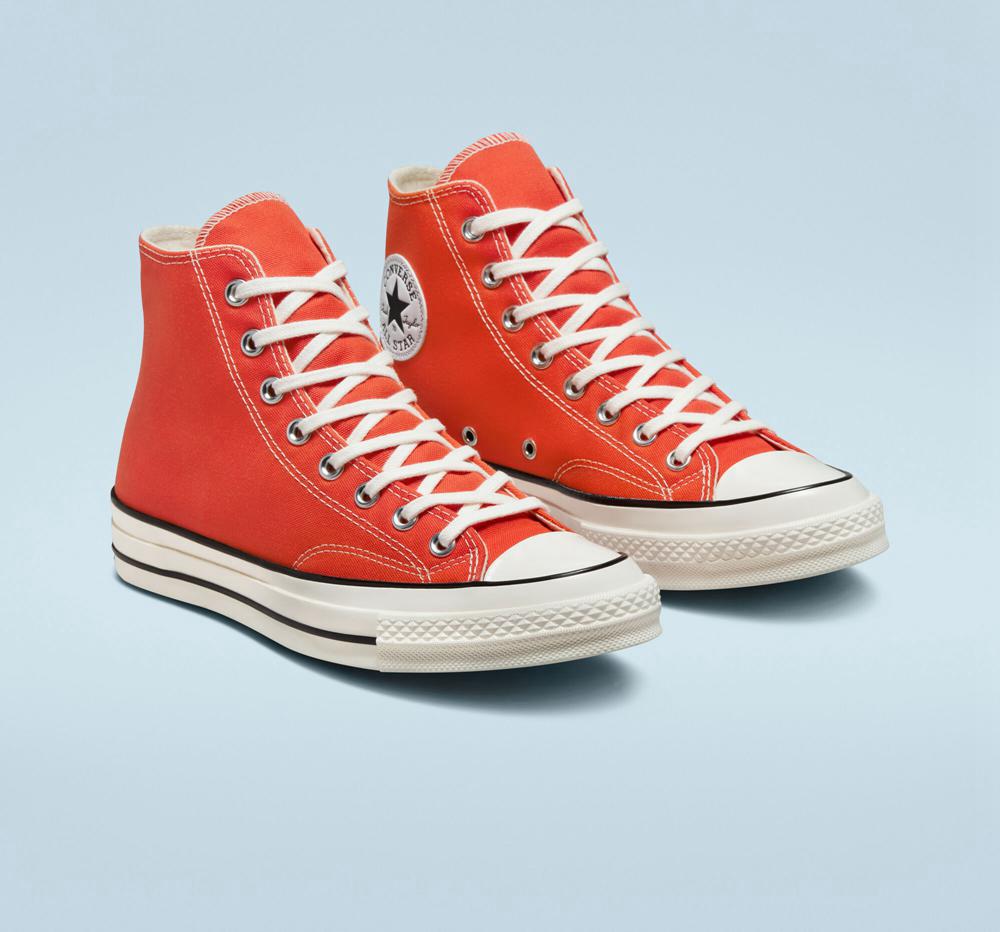 Torch Red Converse Chuck 70 Canvas Seasonal Color Unisex Women's High Tops  US |  08314-KXCI