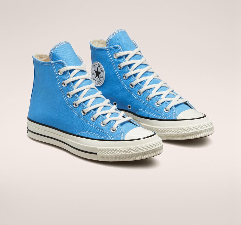 University Blue / Egret / Black Converse Chuck 70 Vintage Canvas Unisex Men's High Tops  US |  08951-LHOP