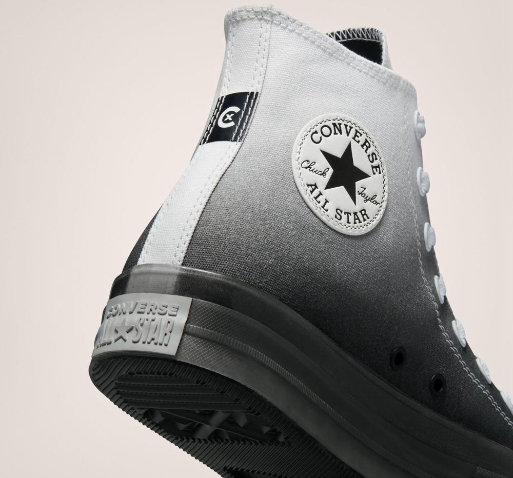 White / Black / White Converse Chuck Taylor All Star Cx Gradient Unisex Men's High Tops  US |  12357-QUON