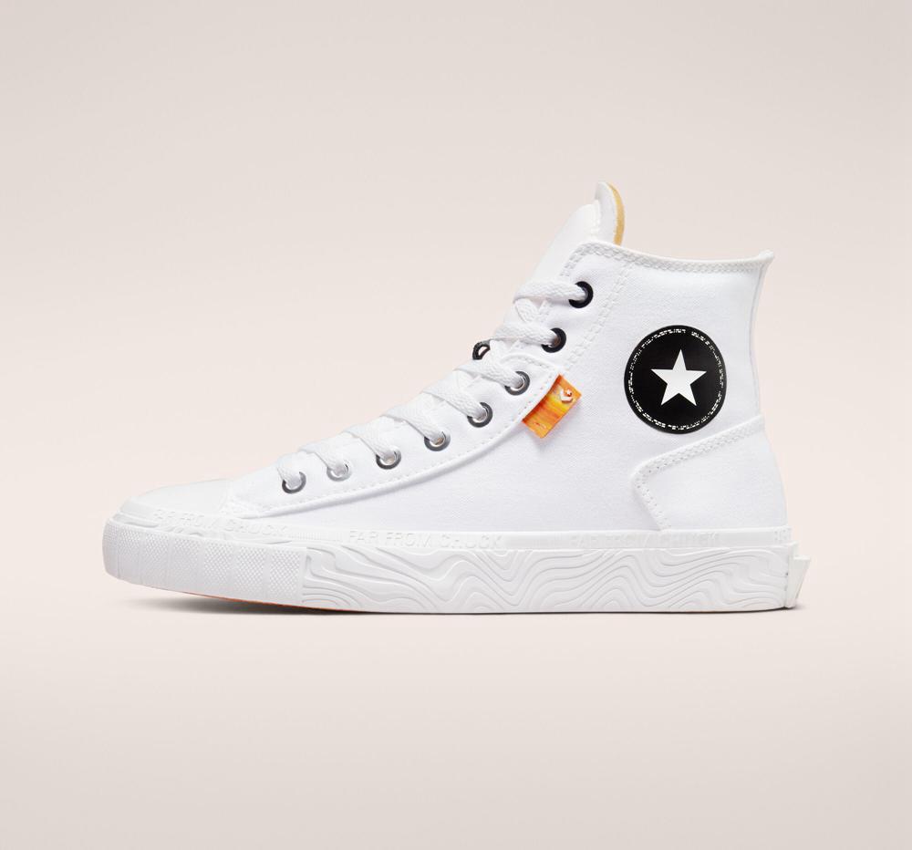 White / Black / White Converse Chuck Taylor Alt Star Canvas Unisex Women's High Tops  US |  53184-KQOU