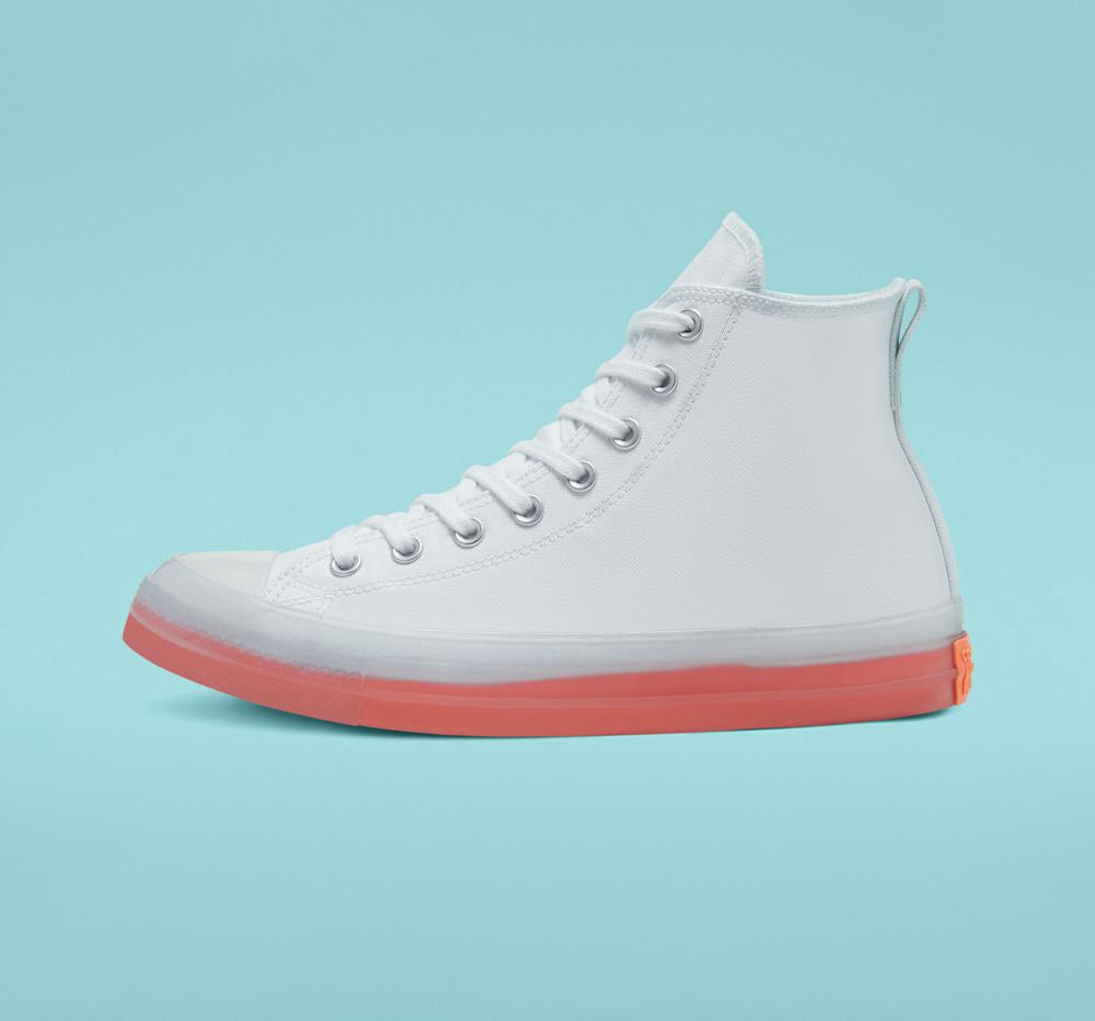 White / Clear / Wild Mango Converse Chuck Taylor All Star Cx Unisex Women's High Tops  US |  80572-CIKO