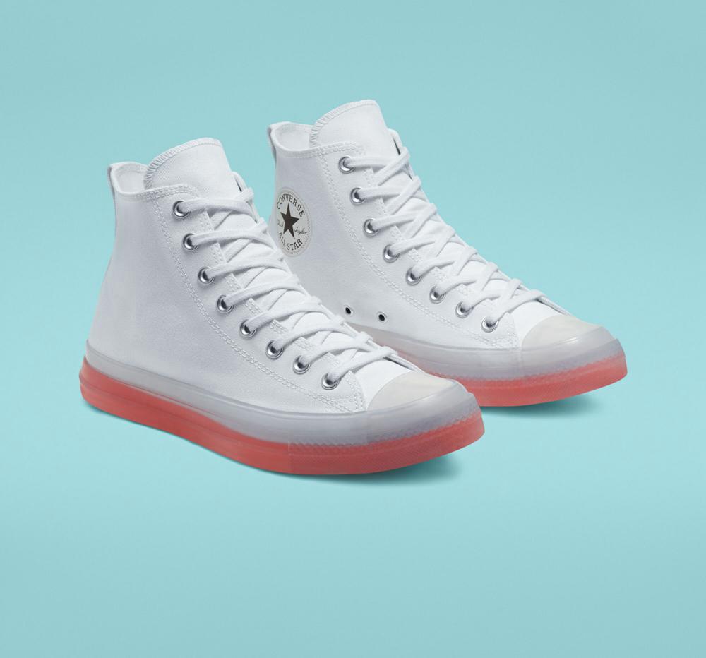 White / Clear / Wild Mango Converse Chuck Taylor All Star Cx Unisex Women's High Tops  US |  80572-CIKO