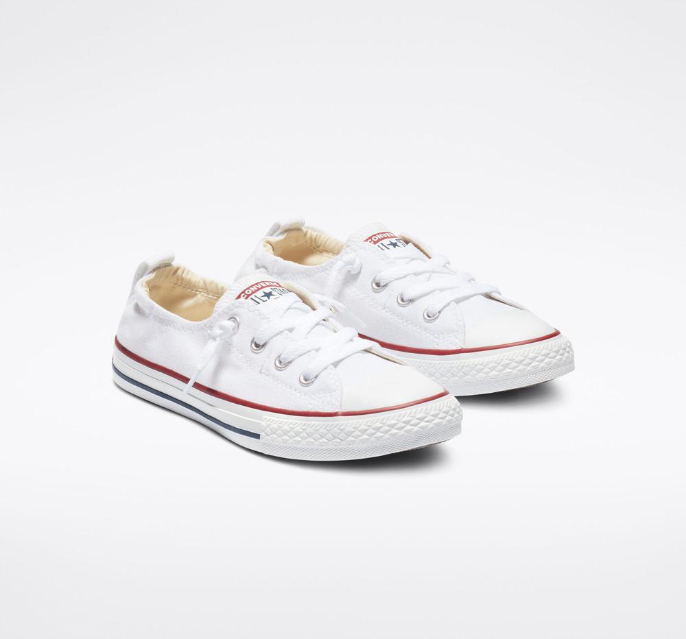 White Converse Chuck Taylor All Star Shoreline Slip Big Kids Boys' Low Tops  US |  76430-KPAZ