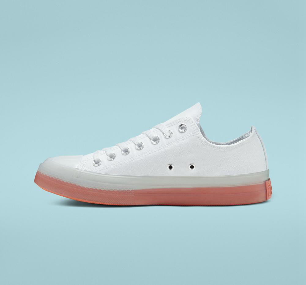 White / White / Wild Mango Converse Chuck Taylor All Star Cx Unisex Men's Low Tops  US |  19502-GJTY