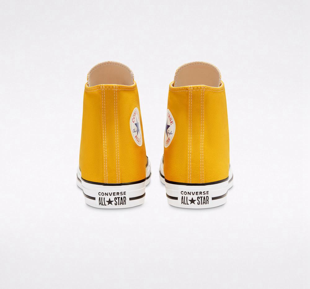 Yellow Lemon Chrome Converse Chuck Taylor All Star Classic Unisex Men's High Tops  US |  89015-HYOK